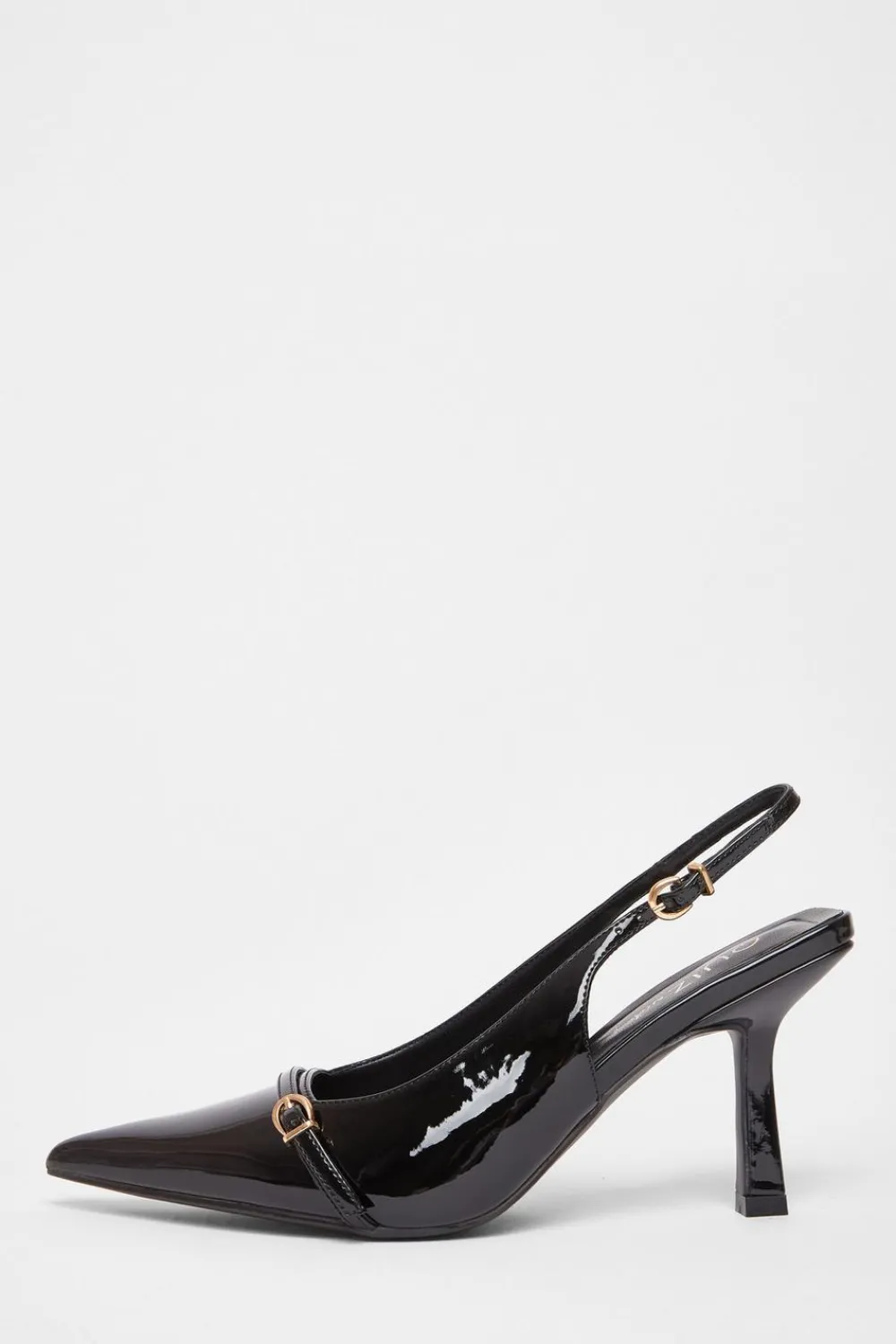 Quiz Wide Fit|Occasion Shoes>Wide Fit Slingback Court Heels