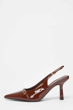 Quiz Wide Fit|Occasion Shoes>Wide Fit Slingback Court Heels