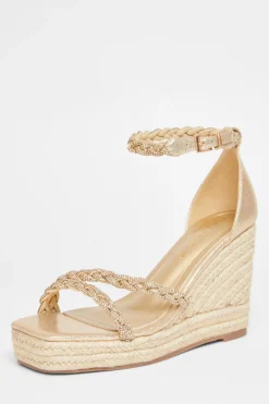 Quiz Wide Fit|Wedges>Wide Fit Diamante Platform Wedges