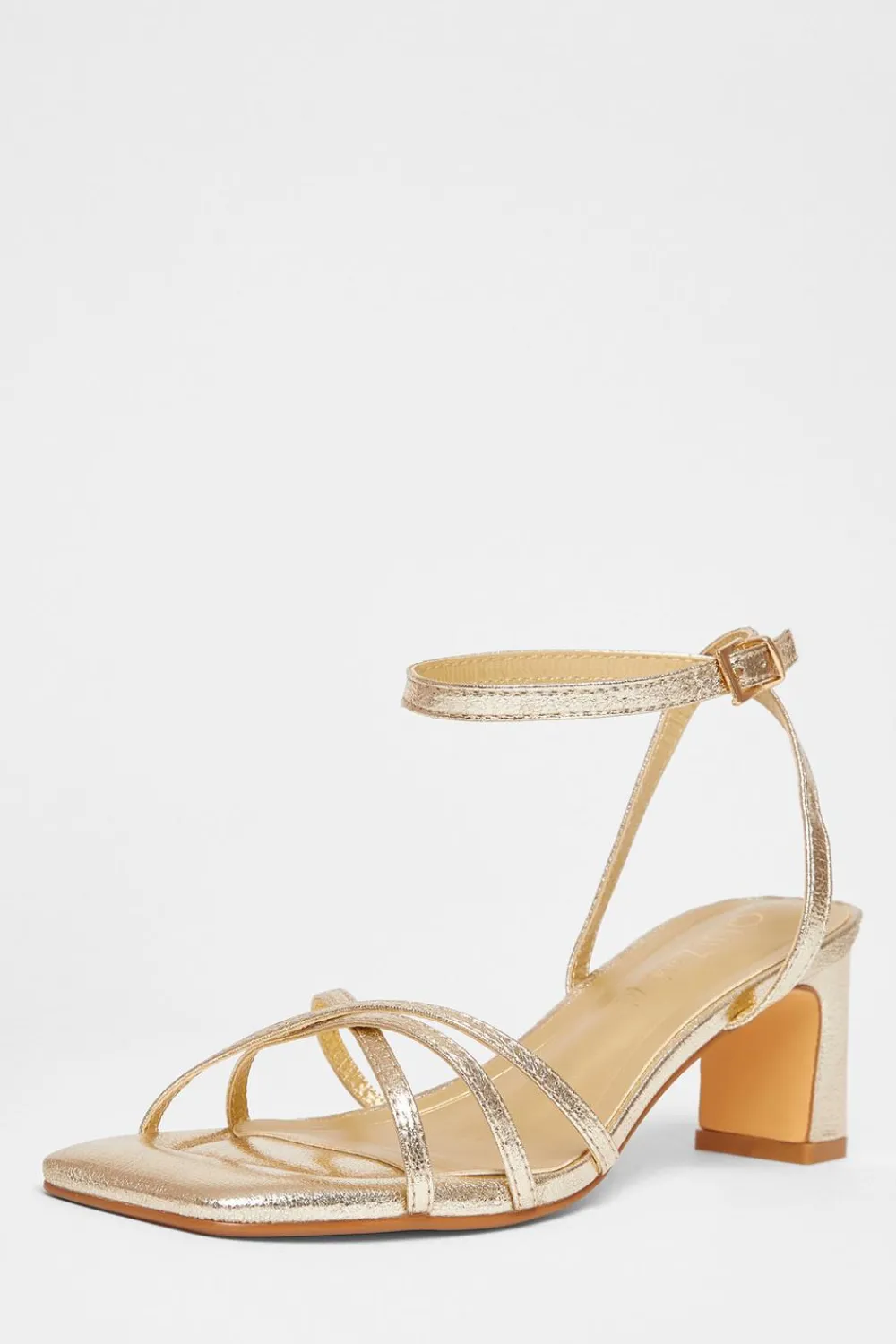 Quiz Wide Fit|Heels>Wide Fit Strappy Block Heels