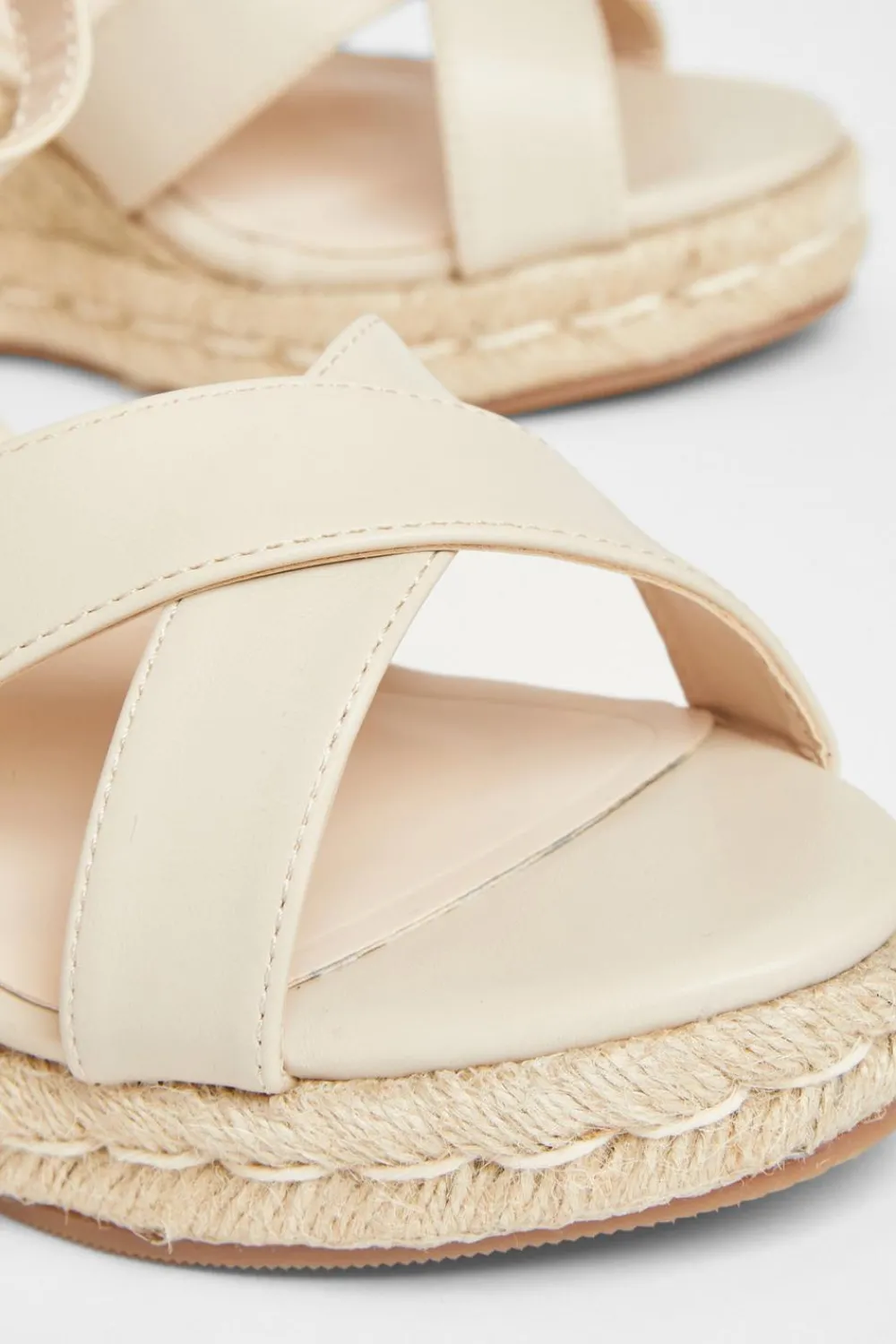 Quiz Wide Fit|Wedges>Wide Fit Faux Leather Wedges