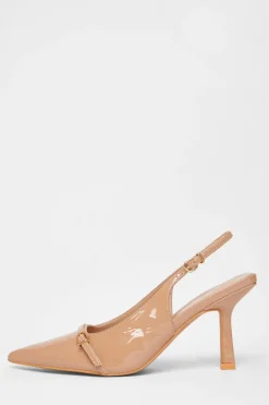Quiz Wide Fit|Occasion Shoes>Wide Fit Slingback Court Heels
