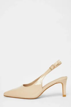 Quiz Wide Fit|Occasion Shoes>Wide Fit Slingback Court Heels