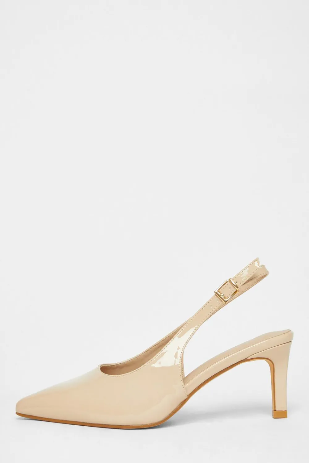 Quiz Wide Fit|Occasion Shoes>Wide Fit Slingback Court Heels
