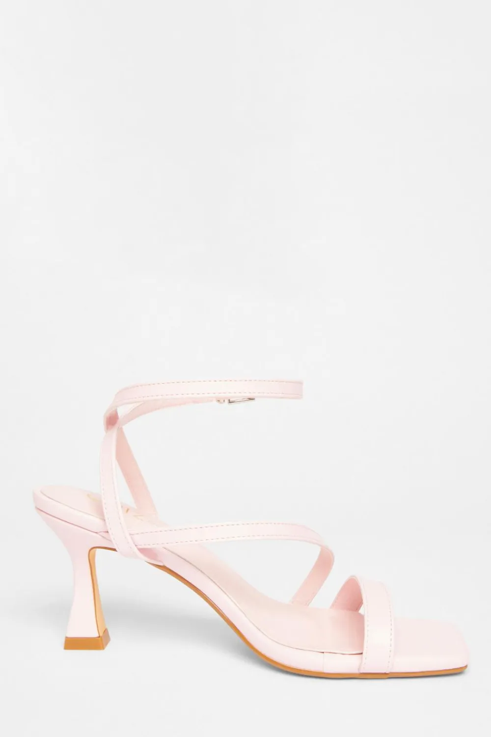 Quiz Wide Fit|Holiday Shoes>Wide Fit Asymmetric Strap Heels
