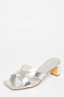 Quiz Wide Fit|Heels>Wide Fit Mule Heels