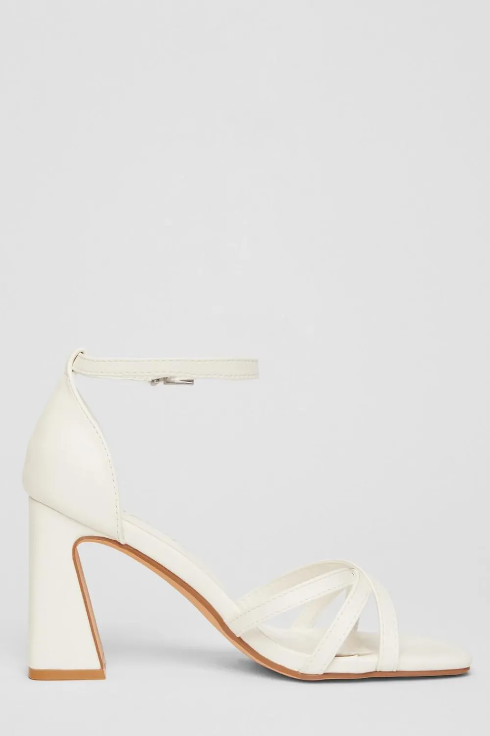 Quiz Wide Fit|Platforms>Wide Fit Faux Leather Block Heels