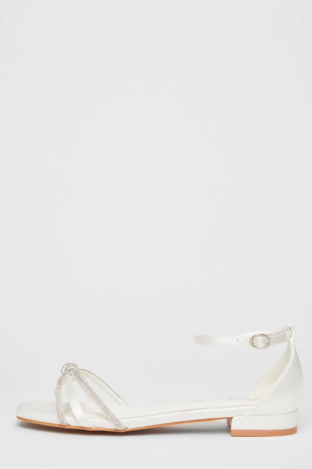 Quiz Wide Fit|Sandals>Wide Fit Knot Front Sandals