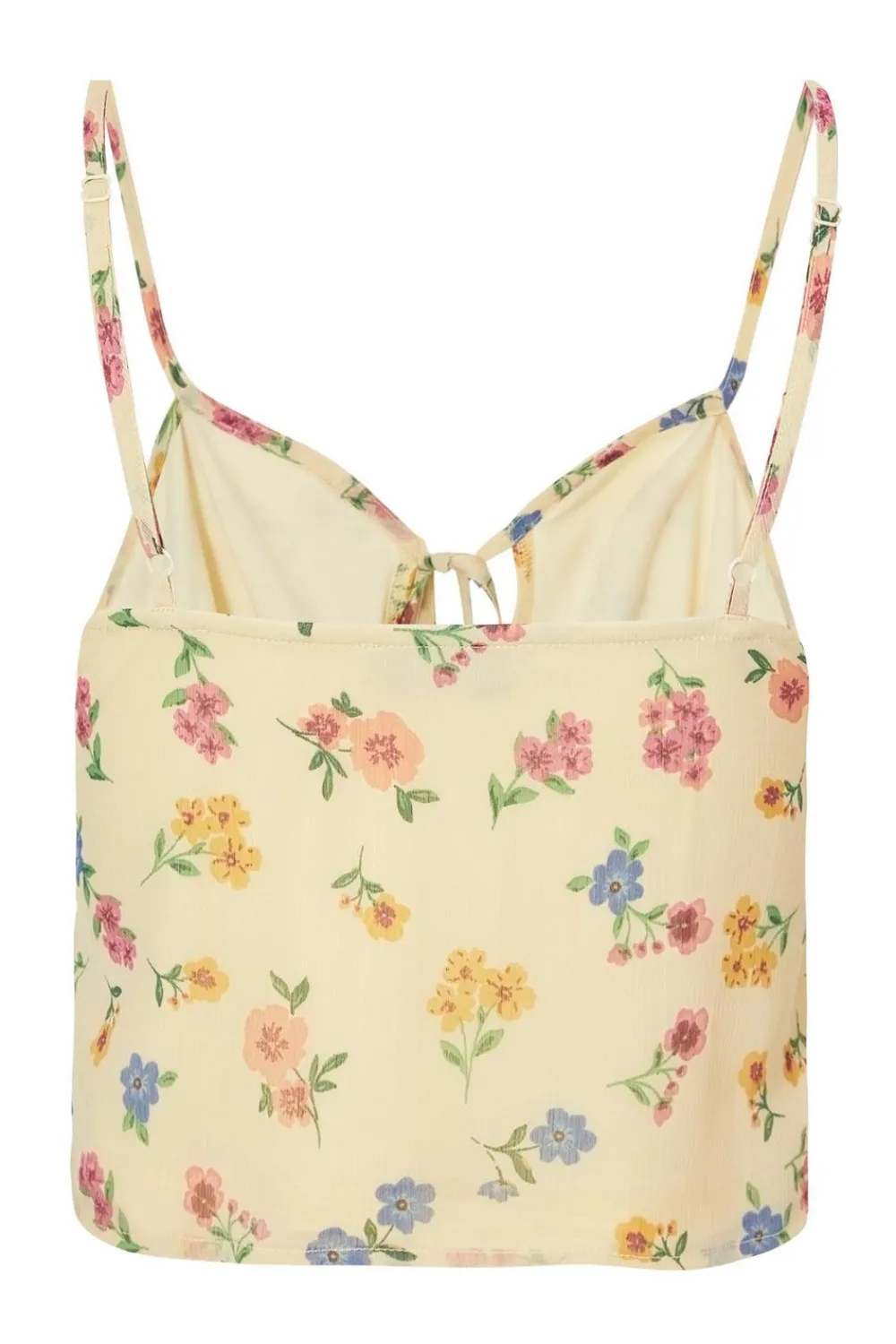 Quiz Summer Tops|Day Tops>Yellow Floral Strappy Top