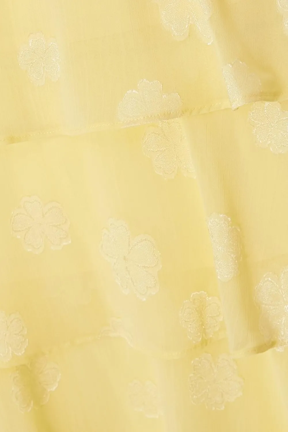 Quiz Summer Clothes|Holiday>Yellow Floral Tiered Skater Dress